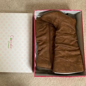 Cupcake Leather/Suede Girls Boots